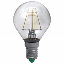 LED SFERA FILO CLEAR 4W 3000K E14 BLISTER PZ.2